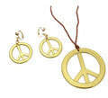 Colgante y Pendientes Hippies color Oro