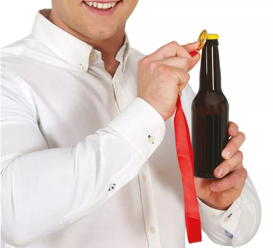 Translation missing: de.Collar Abre Botellas con cinta roja