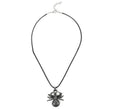 Collar Araña gris brillante