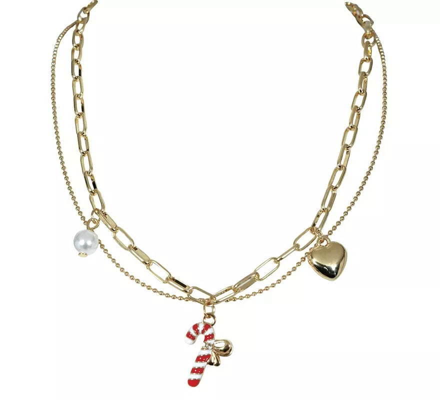 Collar Bastón Navideño