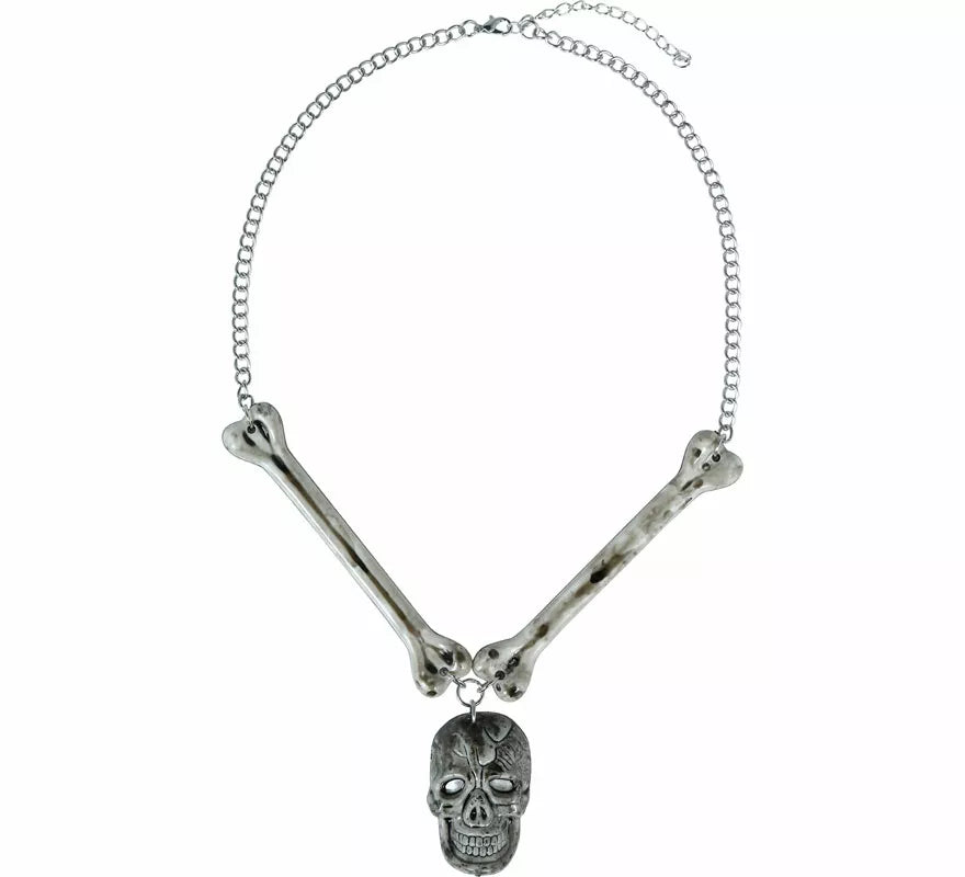 Translation missing: de.Collar Calavera y Huesos Metal