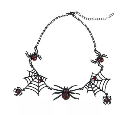 Collar con Arañas y Telarañas