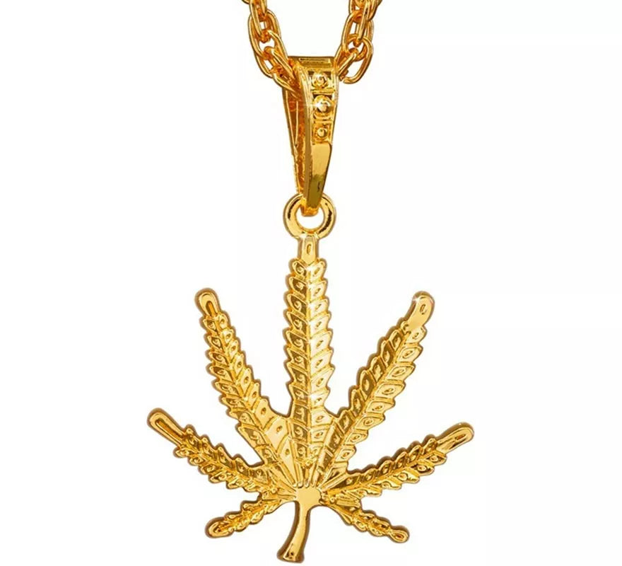 Translation missing: de.Collar con Colgante de Marihuana de 65 cm