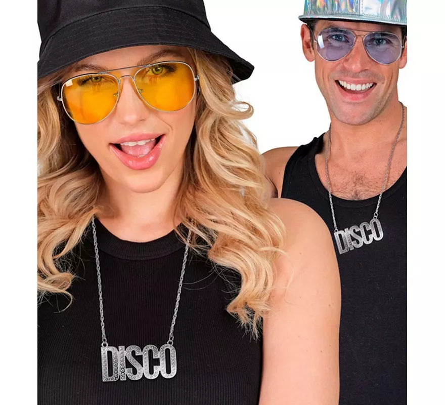 Collar con Colgante 'Disco' de 65 cm