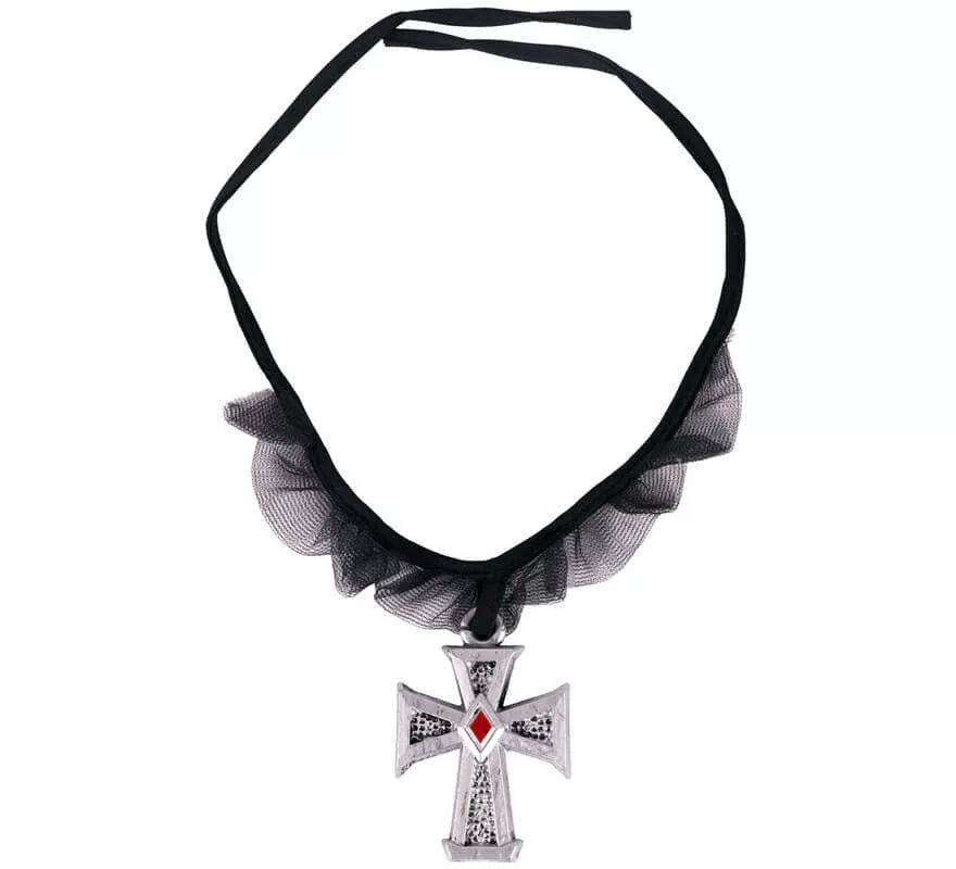 Translation missing: de.Collar con Cruz Gótica de 8 cm