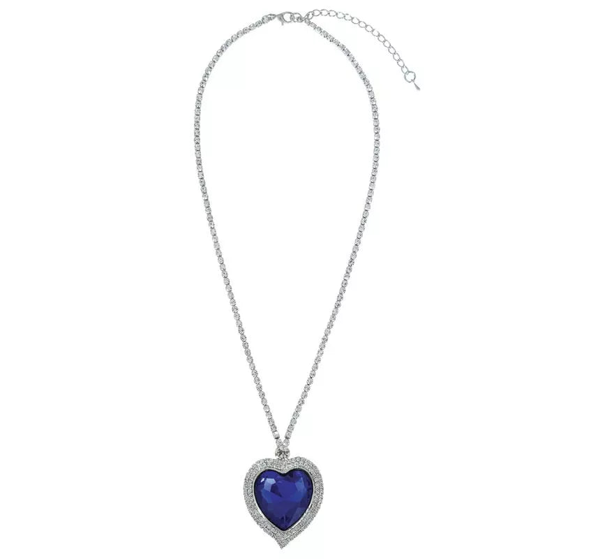 Translation missing: de.Collar Corazón azul metálico