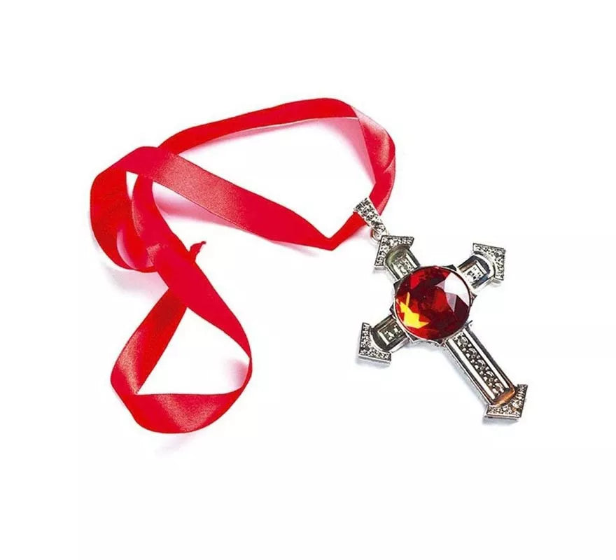 Translation missing: de.Collar de Cruz Gótico con piedra