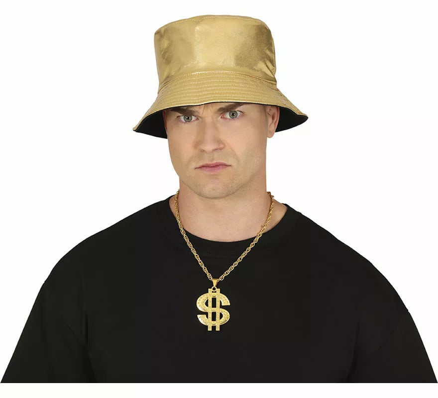 Translation missing: de.Collar de Dollar metálico dorado
