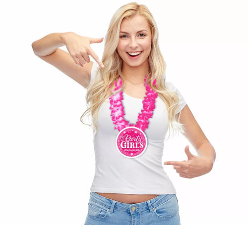 Collar de Flores rosa Party Girls