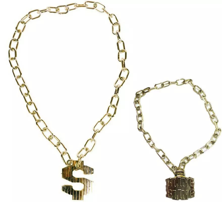 Translation missing: de.Collar de Oro con Símbolos en varios modelos 40 Cm
