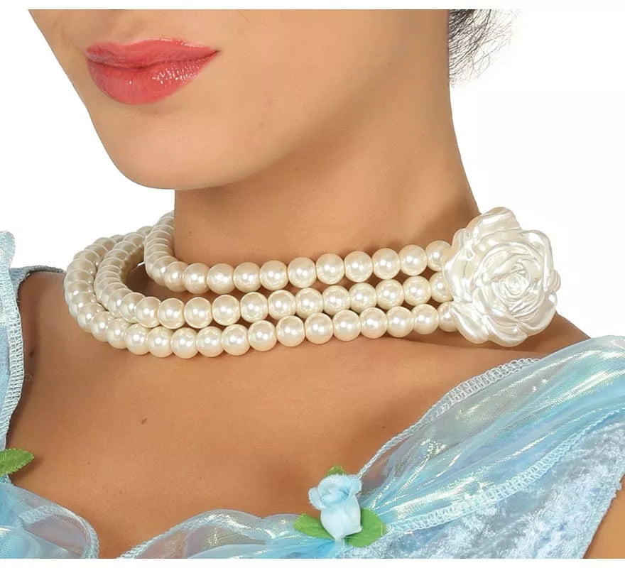 Translation missing: de.Collar de Perlas con Flor