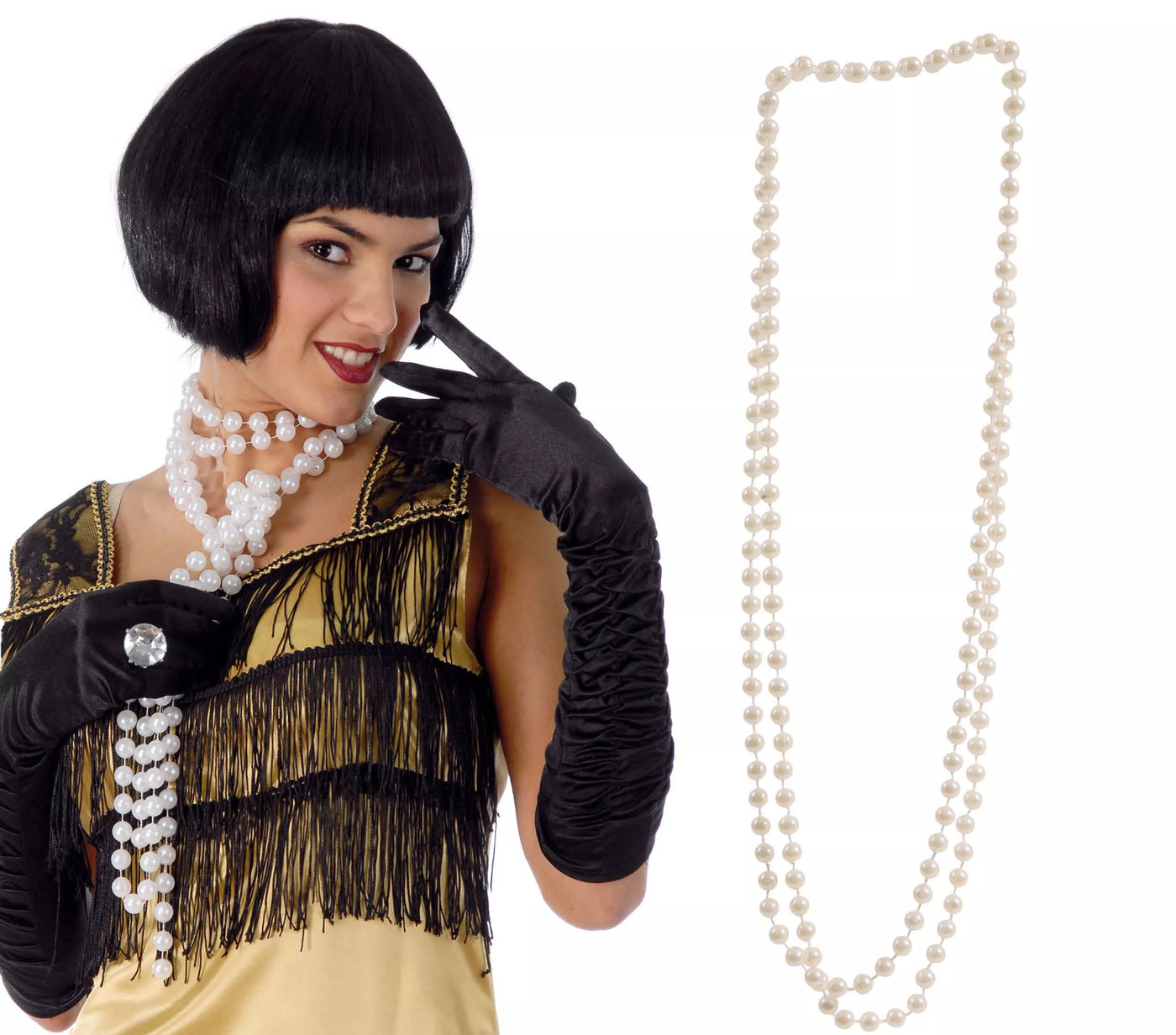 Collar de perlas para varios disfraces