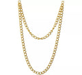 Collar de Rapero dorado de 120 cm