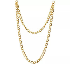 120 cm lange goldene Rapper-Halskette