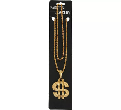Collar Dorado con colgante de símbolo del Dólar