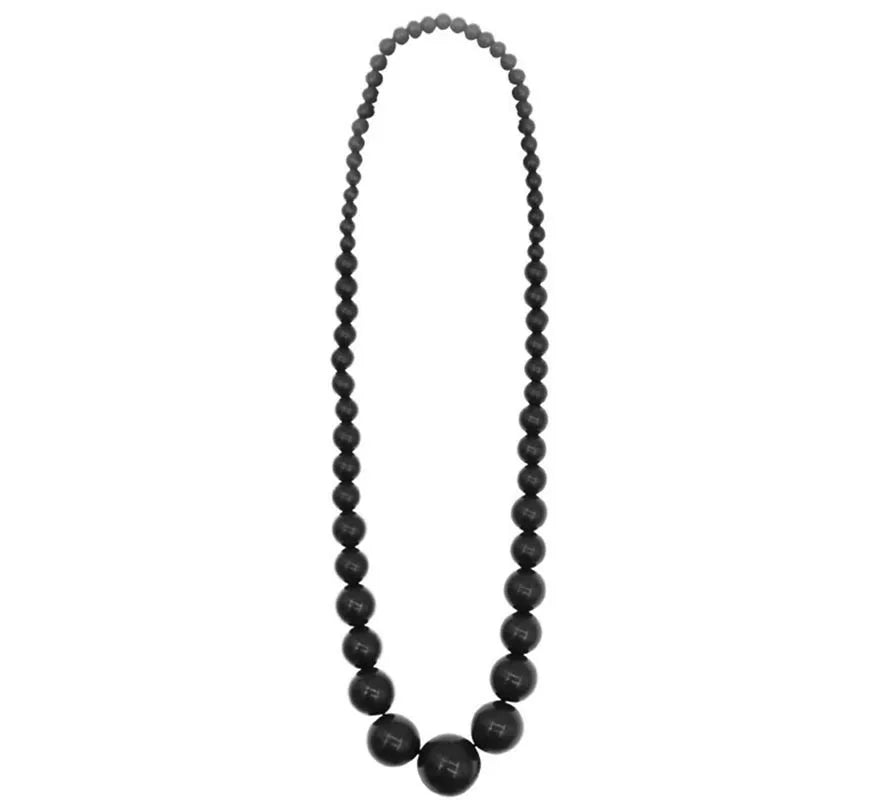 Translation missing: de.Collar Flamenco cuenta negro de 25 cm