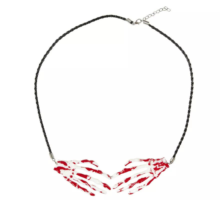 Translation missing: de.Collar Halloween de Manos de Esqueleto Sangrientas