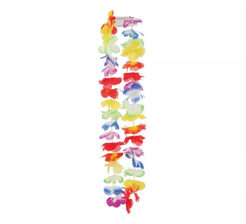 Collar Hawaiano de tela multicolor