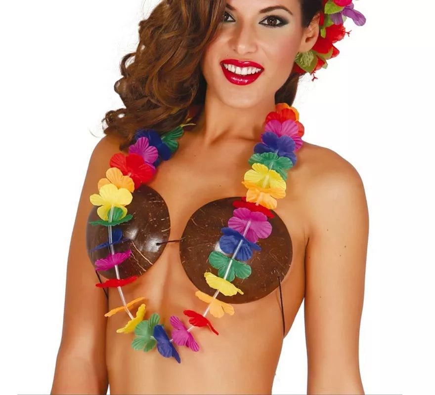 Collar Hawaiano multicolor