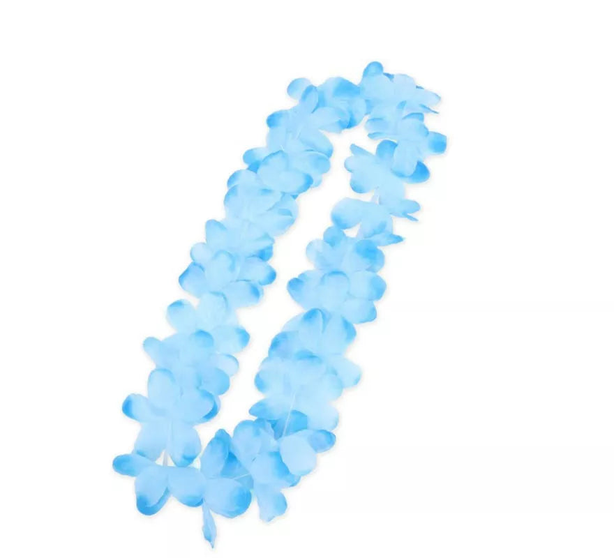 Translation missing: de.Collar Hawaii azul celeste de 50 cm