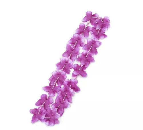 Collar Hawaii lila oscuro de 55 cm