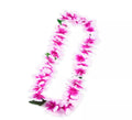 Collar Hawaii morado y blanco de 55 cm