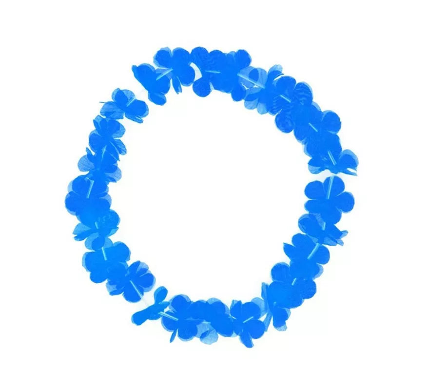 Translation missing: de.Collar Hawaii pequeño azul de 46 cm