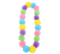 Collar Hawaii Pompones en color pastel