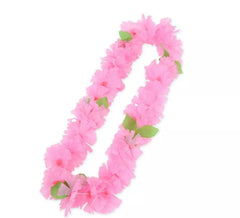 55 cm lange rosafarbene Hawaii -Halskette