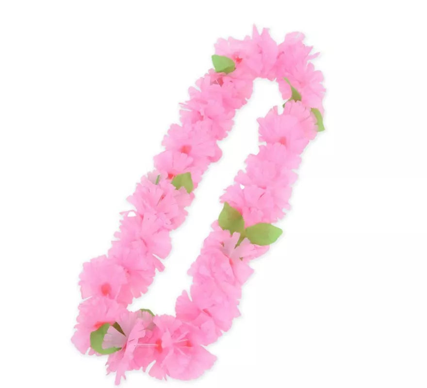 Translation missing: de.Collar Hawaii rosa de 55 cm