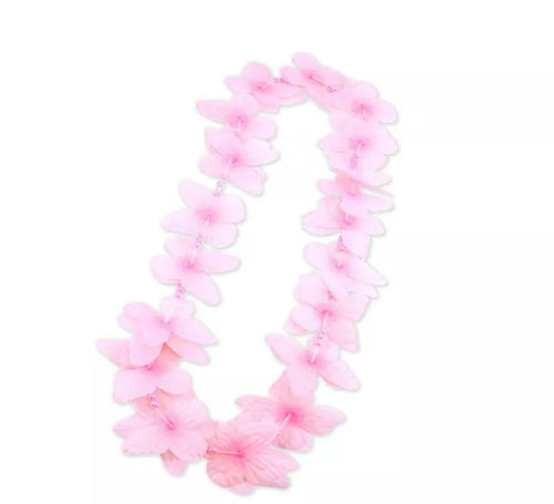 Collar Hawaii rosa suave de 55 cm
