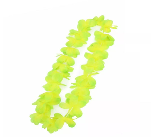 Collar Hawaii verde claro de 50 cm