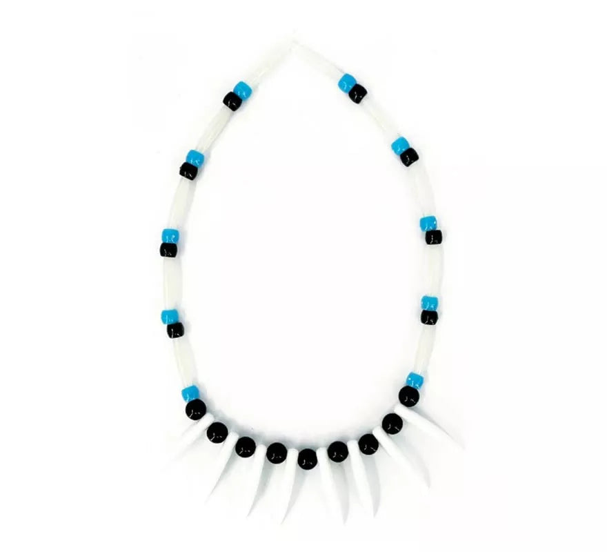 Translation missing: de.Collar Indígena azul y negro de 25 cm