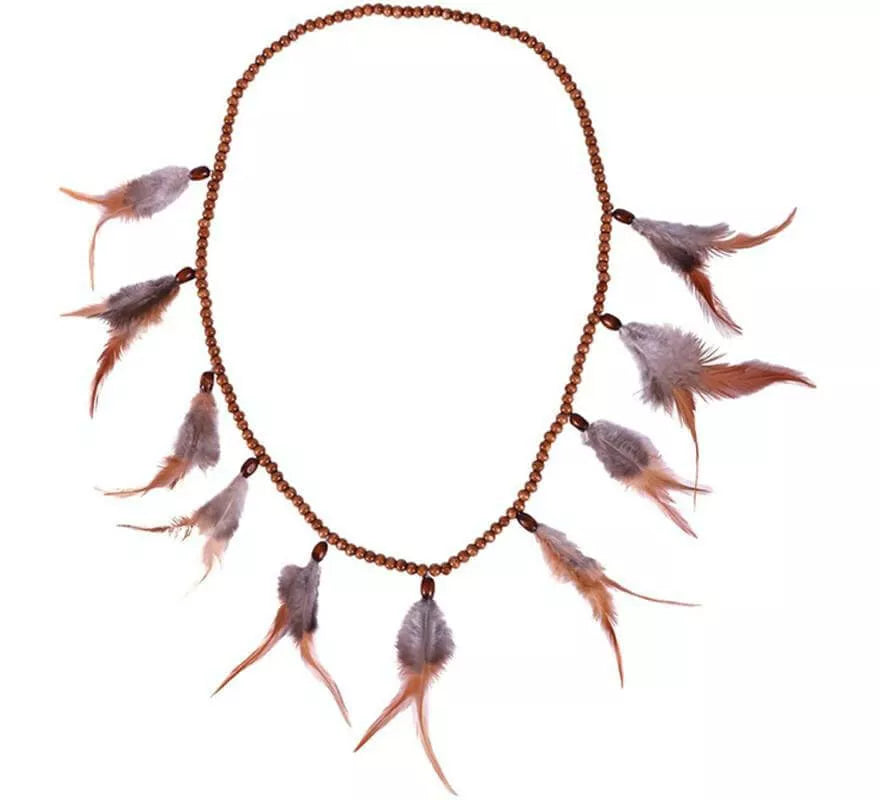 Translation missing: de.Collar Indio con Plumas de 42 Cm