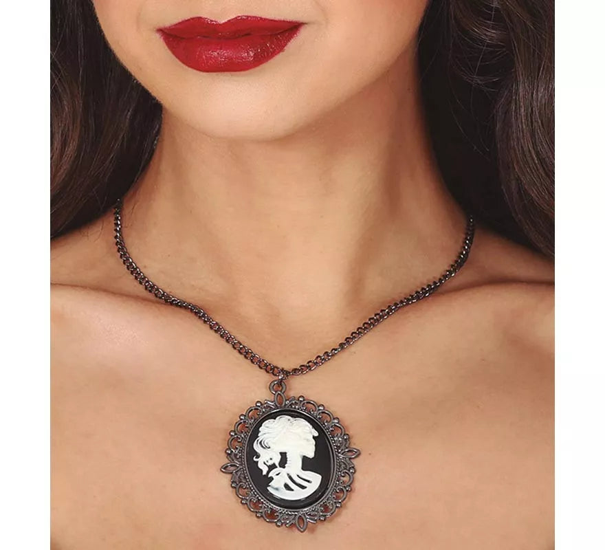 Translation missing: de.Collar Medallón con Busto 5 cm