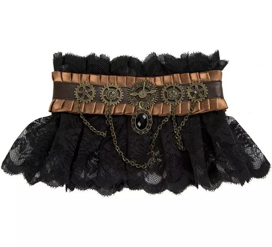 Translation missing: de.Collar Steampunk Negro con Rodamientos