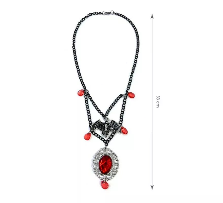 Translation missing: de.Collar Vampiresa gotas rojas de 33 cm