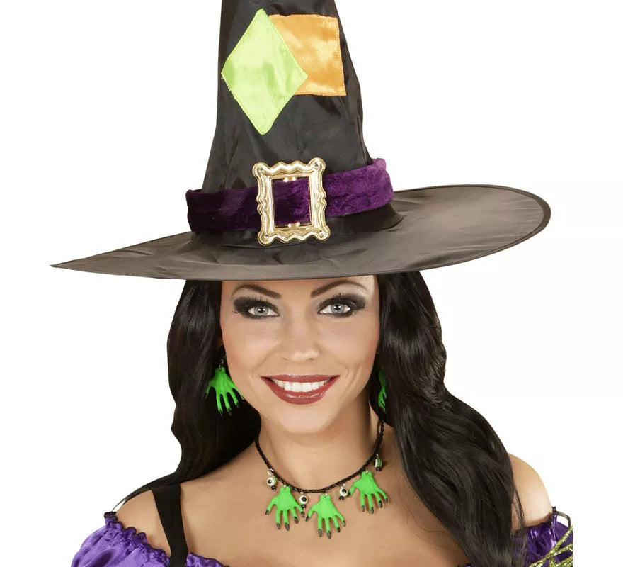 Translation missing: de.Collar y Pendientes Halloween de Manos de Bruja