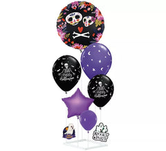 Lila-schwarze Ballonsäule, 9 Stück