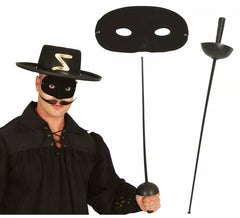 Maske und Blümchen set 63 cm. von maskierten Helden