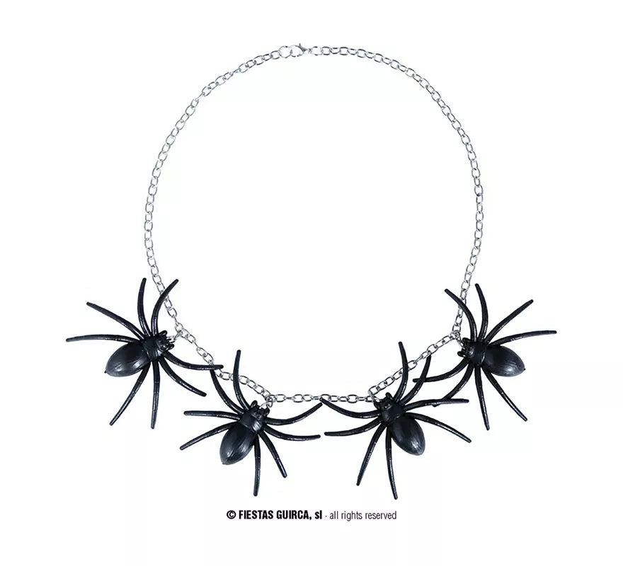 Translation missing: de.Conjunto de Collar y Pendientes de Arañas negras