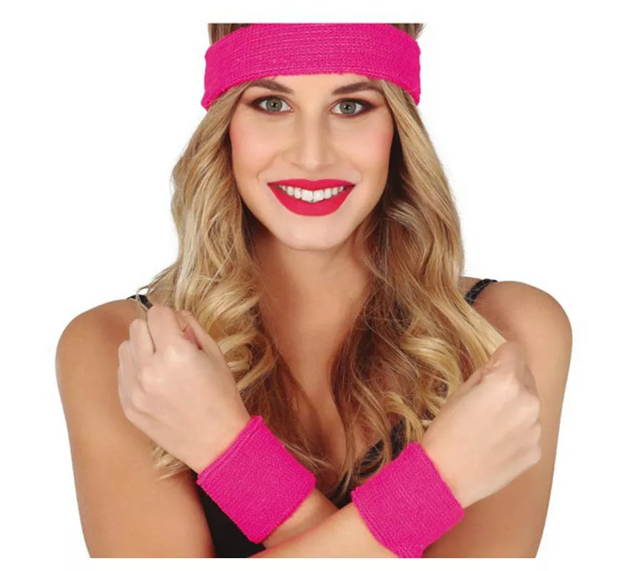 Translation missing: de.Conjunto de 2 Muñequeras y Cinta en varios colores para mujer