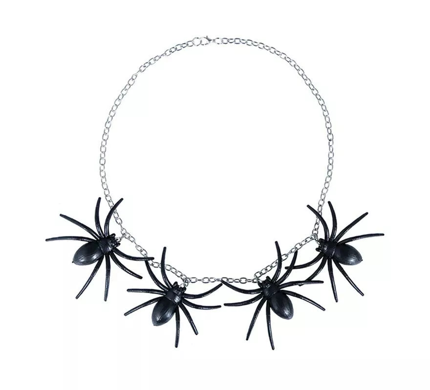 Translation missing: de.Conjunto de Collar y Pendientes de Arañas negras