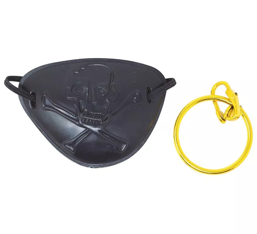 Conjunto de parche y pendiente de Pirata