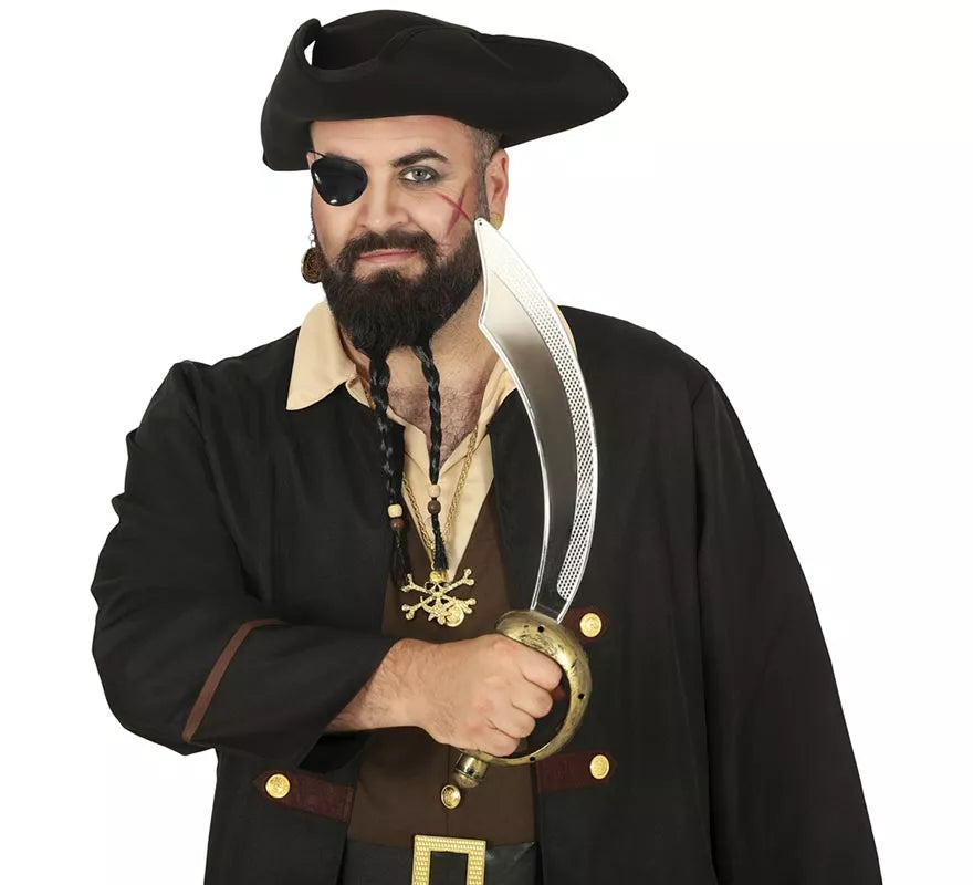 Translation missing: de.Conjunto de Sable pirata 47 cm. y parche