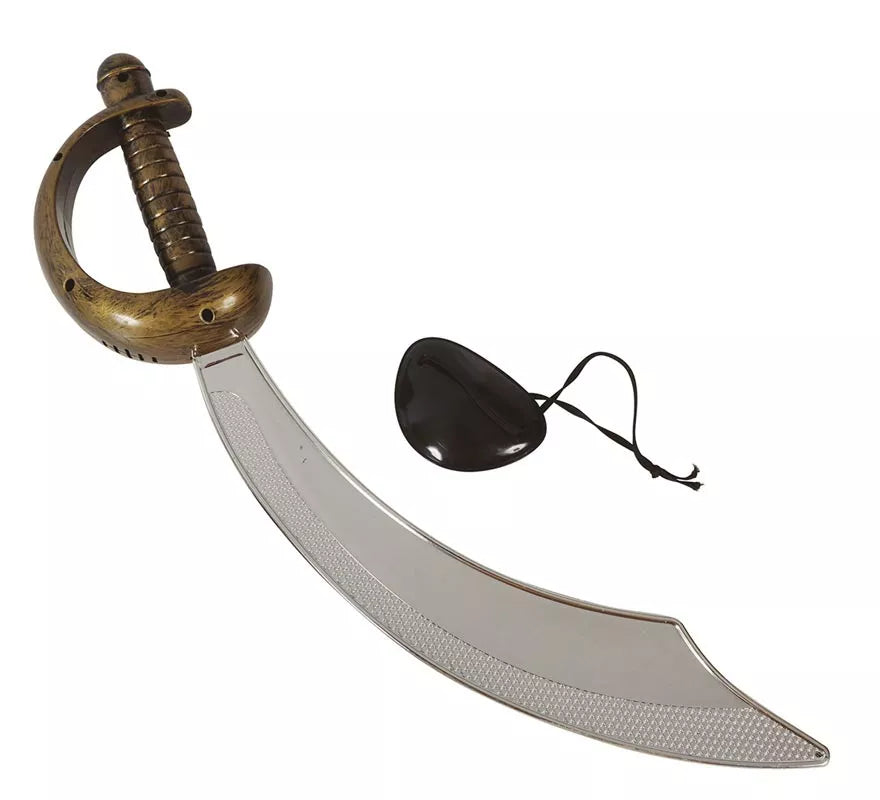 Translation missing: de.Conjunto de Sable pirata 47 cm. y parche