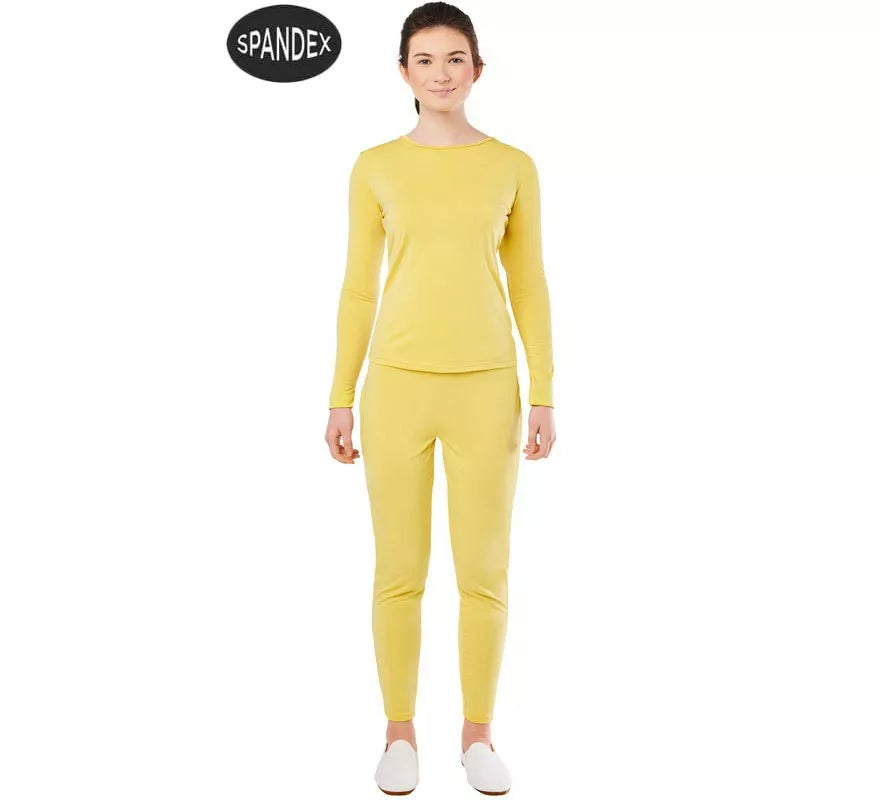 Translation missing: de.Conjunto Maillot Spandex en 2 piezas color Amarillo mujer