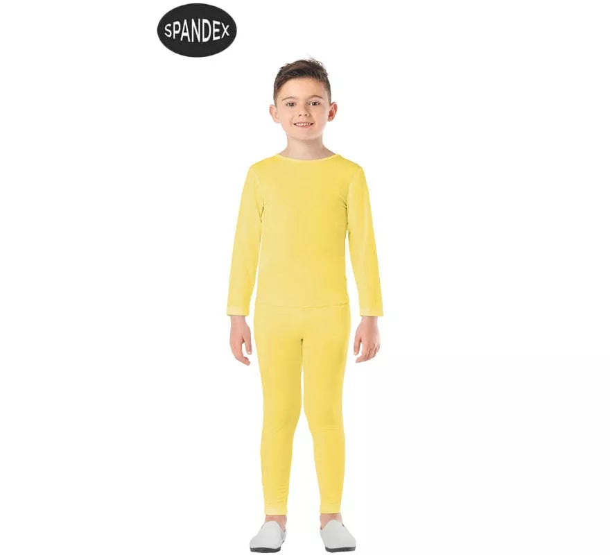 Translation missing: de.Conjunto Maillot Spandex en 2 piezas color Amarillo para niños