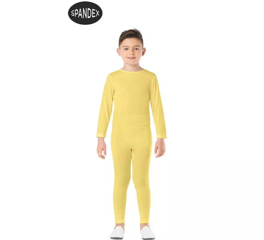Translation missing: de.Conjunto Maillot Spandex en 2 piezas color Amarillo para niños