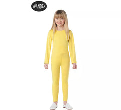 Gelbes 2-teiliges Spandex-Trikot-Set für Kinder